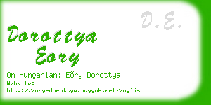 dorottya eory business card